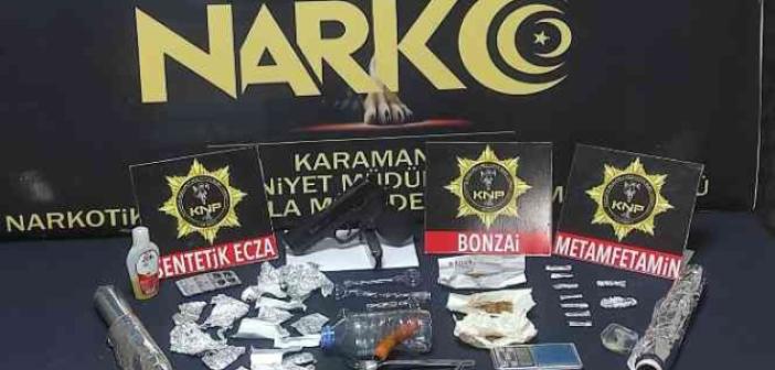 Karaman’da uyuşturucudan gözaltına alınan 3 şüpheli tutuklandı