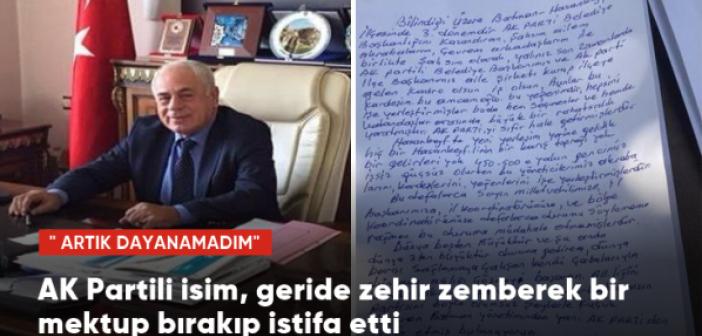 Tarhan, "Artık dayanamadım" deyip AK Parti'den istifa etti