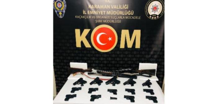 Karaman’da silah kaçakçılığından gözaltına alınan 1 kişi tutuklandı