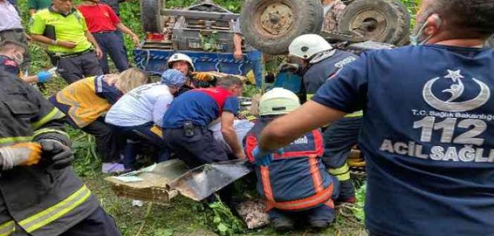 Ordu’da devrilen traktörün altında kalan baba hayatını kaybetti