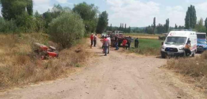 Yeşilyurt’ta traktör devrildi: 1 ölü, 1 yaralı