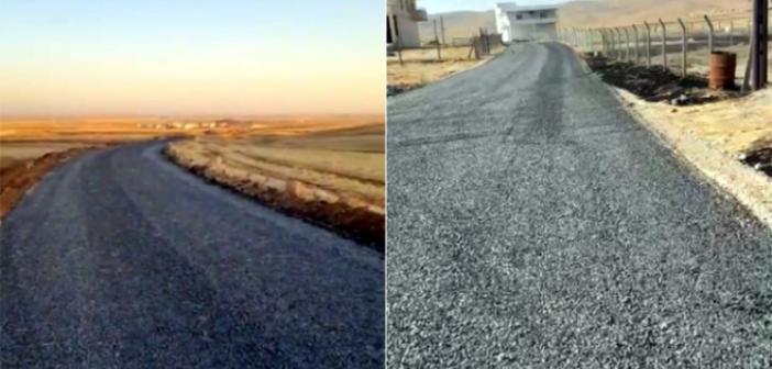 Ezidilerden Kaymakam Kayabaşı'na asfalt için teşekkür