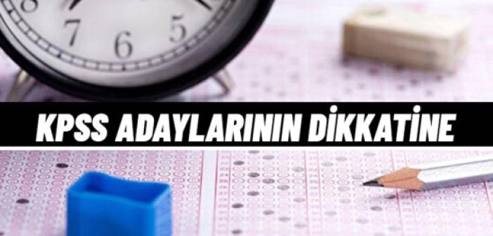 ÖSYM'den KPSS adaylarına saat uyarısı