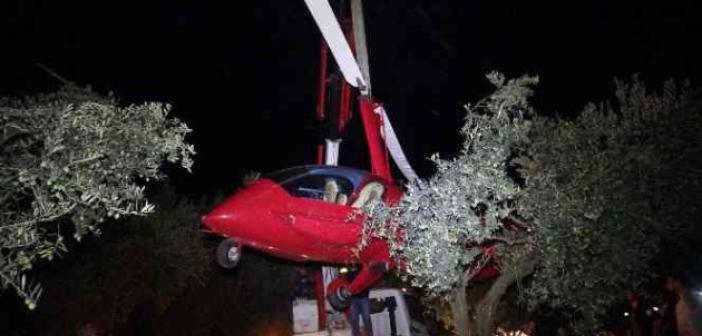 Bursa’da hava aracı düştüğü yerden 3 saat sonra kaldırıldı