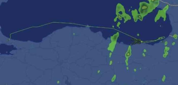 Hava muhalefeti nedeniyle Rize’ye inemeyen uçak Samsun’a indi