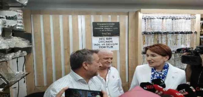 İYİ Parti Genel Başkanı Akşener, Ankara’da esnafı ziyaret etti