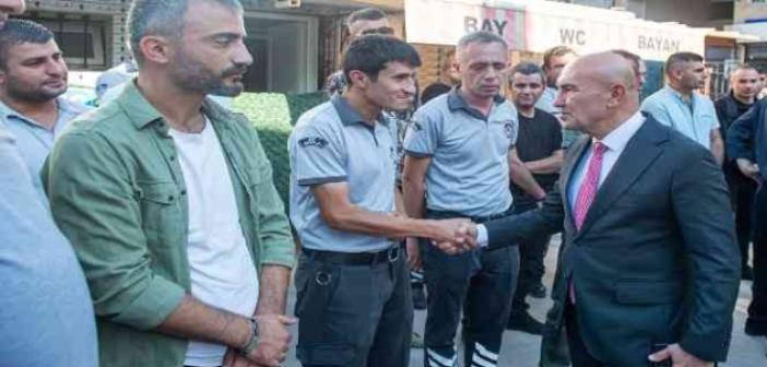 İzmir Büyükşehir Belediye Başkanı Tunç Soyer, acılı aileyi yalnız bırakmadı