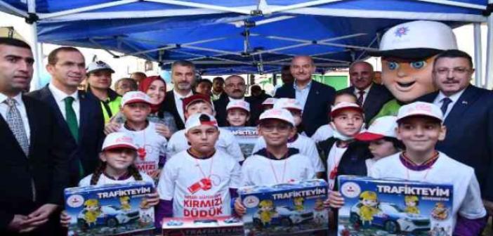 Trabzon’da Çocuk Trafik Eğitim Pisti Bakan Soylu’nun katılımı ile açıldı
