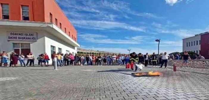 ÇAKÜ’de tüm personele “iş sağlığı ve güvenliği temel eğitimi” veriliyor