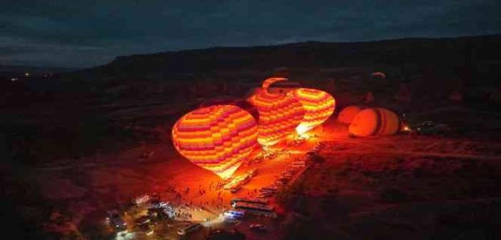 Gökyüzünden Kapadokya’nın eşsiz balon manzaraları
