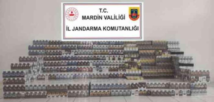 Mardin’de bir araçta 10 bin 130 paket kaçak sigara ele geçirildi