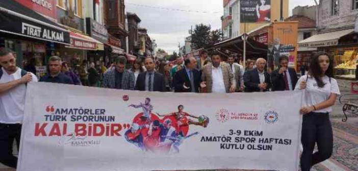 Amatör Spor Haftası kutlamaları renkli görüntülerle başladı