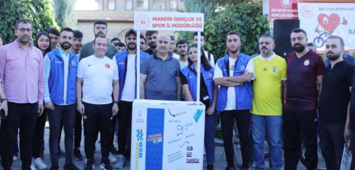 Mardin’de kalp sağlığı için pedal çevirdiler