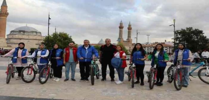 Sivas’ta bisikletini al gel etkinliği düzenlendi