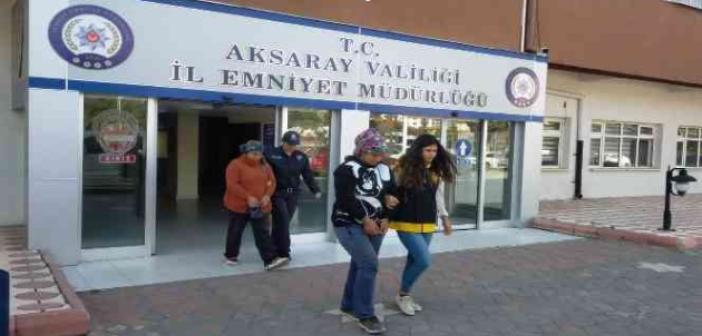 Aksaray’da inşaattan hırsızlık yapan 2 kadın yakalandı
