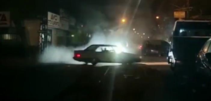 Akaryakıt istasyonunda drift atan sürücü yakalandı