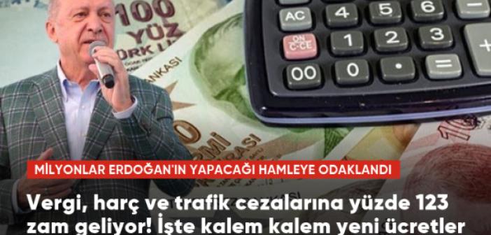 Vergi, harç ve trafik cezalarına fahiş zam geliyor! İşte kalem kalem yeni ücretler