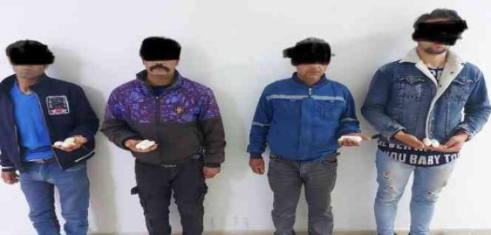 Ağrı’da midesinde uyuşturucu taşıyan 4 kişi tutuklandı