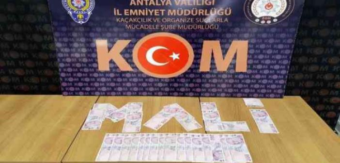 Antalya’da piyasaya sahte para süren 1 şüpheli tutuklandı