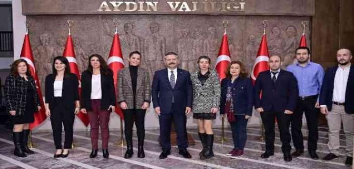 Aydınlı girişimciler, Vali Aksoy’a ürünlerini tanıttı