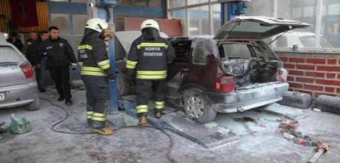 Konya’da LPG’li otomobil tamiratı sırasında patlama: 5 yaralı