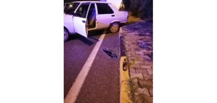 Arkadaşının aracını zorla alan alkollü ve ehliyetsiz sürücü kaza yaptı: 1 yaralı