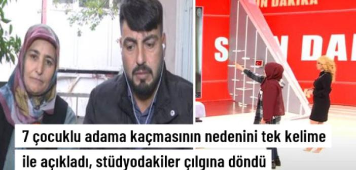 7 çocuklu adama kaçmasının nedenini tek kelime ile açıkladı, stüdyodakiler çılgına döndü