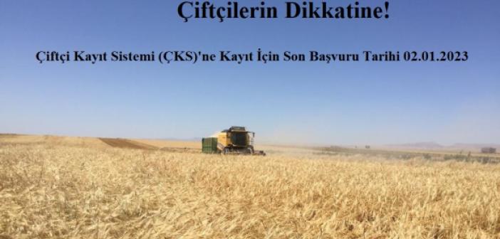 ÇKS başvuruları 2 Ocak'ta son bulacak