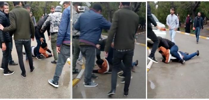Hastane bahçesindeki kavga cep telefonu kameralarına yansıdı