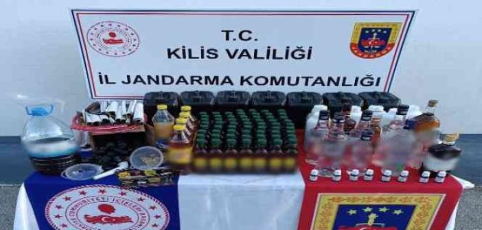 Kilis’te kaçak içki operasyonu