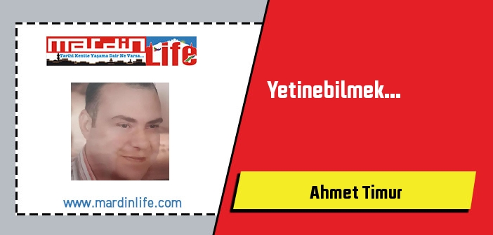 Yetinebilmek...