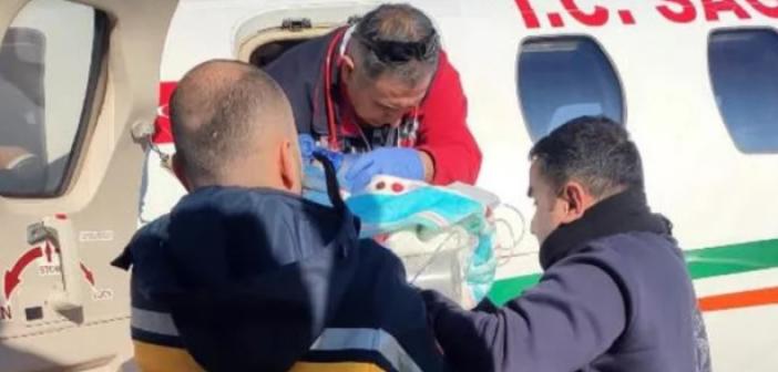 Ambulans uçak, Zehra Beren bebek için havalandı