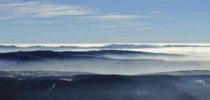 Ilgaz Dağı’nın eteklerinde mest eden sis manzarası havadan görüntülendi