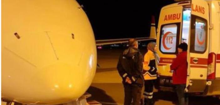 Jiyan Bebek için uçak ambulans seferberliği