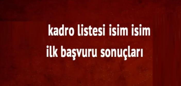 Mardin Büyükşehir Belediyesi ve Artuklu Belediyesinde Kadroya Alınanların Listesi