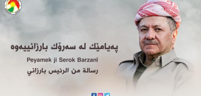 Mesut Barzani'den Saldırı için taziye mesajı