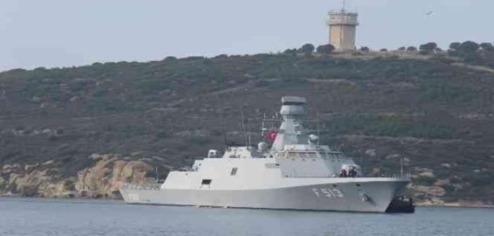 TCG BURGAZADA Gemisi İzmir Foça’da törenle karşılandı