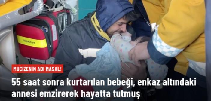 1,5 yaşındaki Masal, 55 saat sonra kurtarıldı! Enkaz altındaki annesi emzirerek hayatta tutmuş