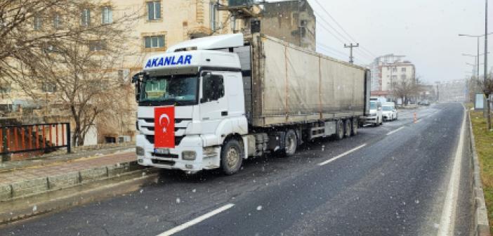 Mardin Seferber Oldu:  48 TIR deprem bölgelerine gönderildi