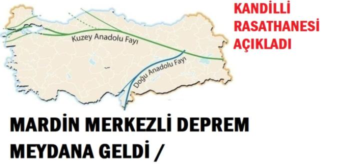 Mardin DEPREMDE merkez üssü oldu