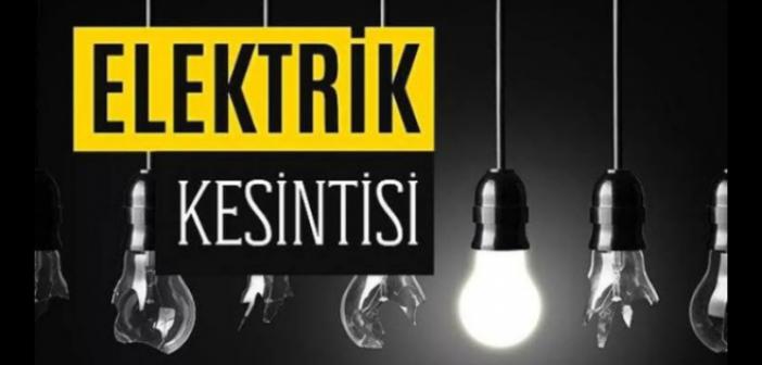 Pazar Günü ilçenin tamamında elektrik kesintisi olacak
