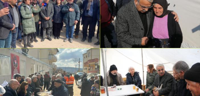 HDP'li Sancar’dan depremzedelere: Yaraları birlikte saracağız