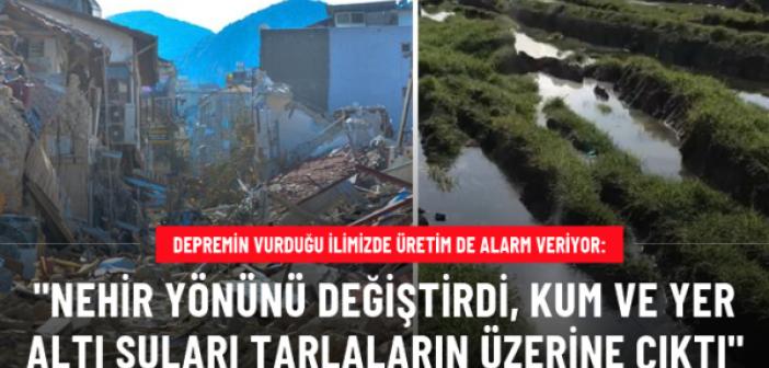 Asi Nehri yönünü değiştirdi, kum ve yeraltı suları tarlaların üzerine çıktı