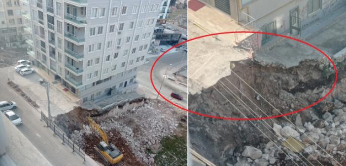 Bina sakinlerinden temel kazı çalışmasına tepki!