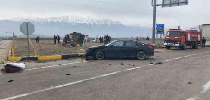 Isparta’da trafik kazası: 1 ölü, 2 yaralı