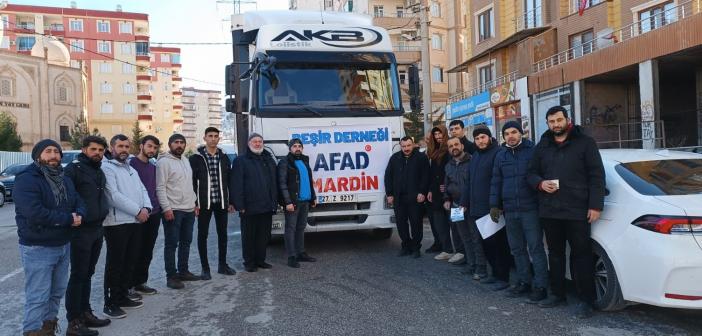 Beşir Derneği tüm imkânlarını deprem bölgesi için seferber etti