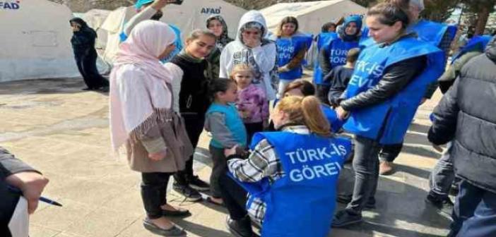 Türk-İş Kadın Heyeti deprem bölgesinde