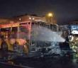 Tuzla’da 3 otobüs alev alev yandı