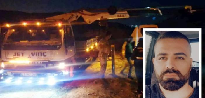 Uçuruma yuvarlanan aracın sürücüsü feci şekilde can verdi