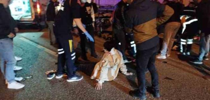 İki motosiklet kafa kafaya çarpıştı: 2 yaralı